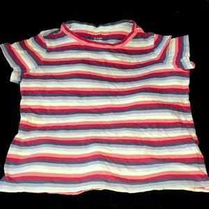 American Eagle AE XS red blue striped patriotic